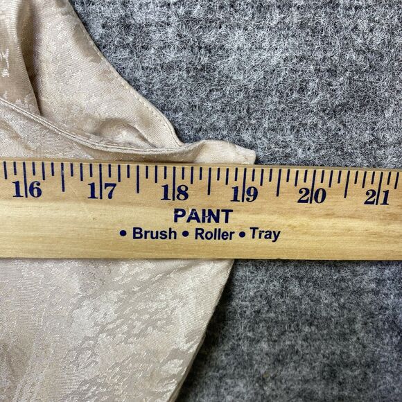 Express Slip Dress Women XL Cream Damask Satin Spaghetti Strap Adjustable - Picture 12 of 15